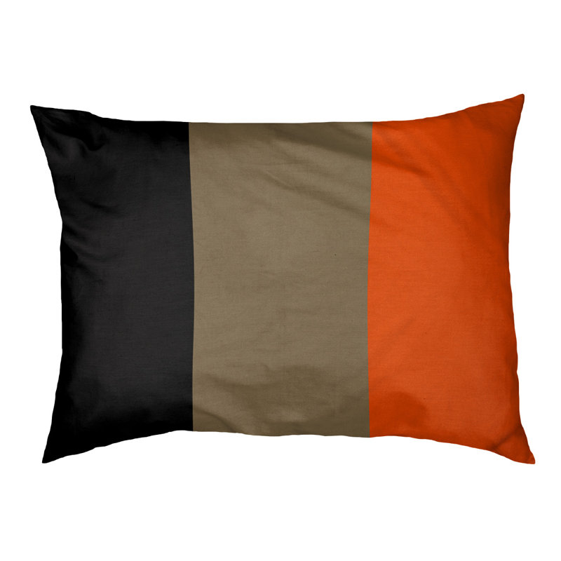 Coussin pour chien hockey Las Vegas, Grand (l 50 po x P 40 po x H 17 po), Noir / doré métallique / orange