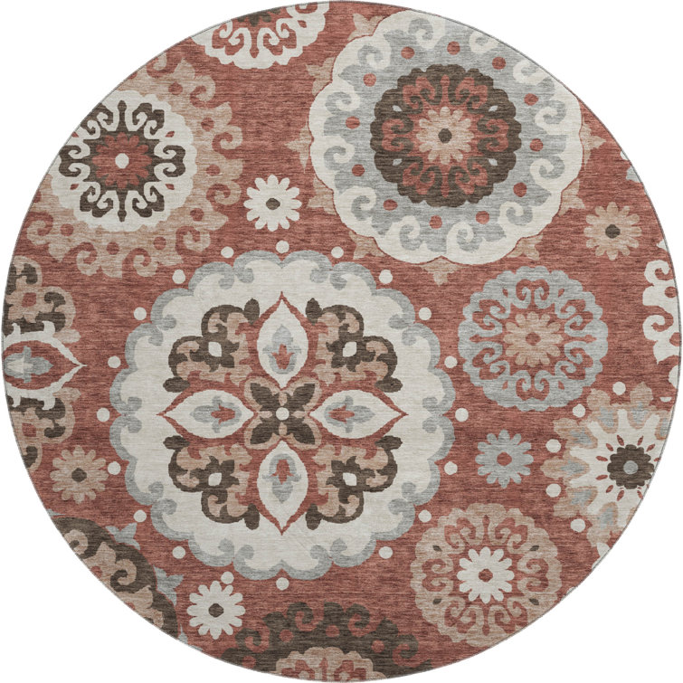 Premium Machine Washable Prisco Paprika Rug