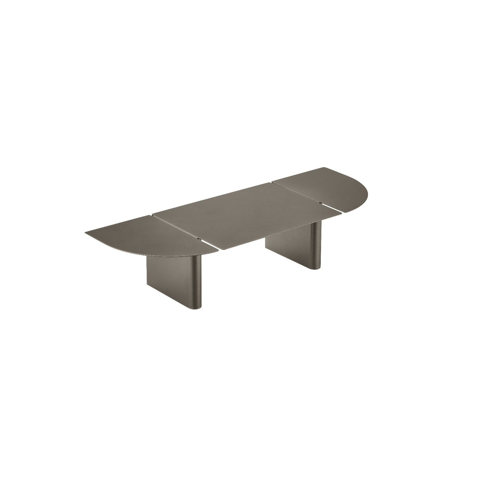 Oru Stainless Steel Floating Shelf, Burnt Metal Finish