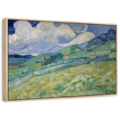 Champ de blé et montagnes d'Alvord, 1889