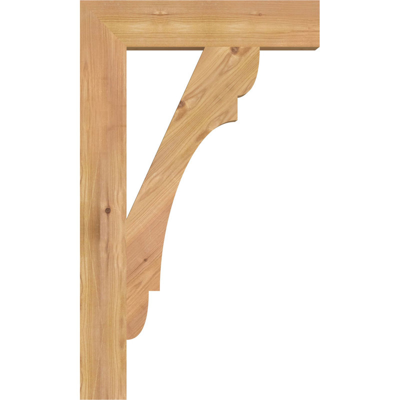 Support de bloc olympique, H 30 po x P 18 po, Cèdre rouge de l'Ouest de l 3 1/2 po (lisse)
