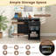 Bureau d'ordinateur pliable avec tiroir-877414694