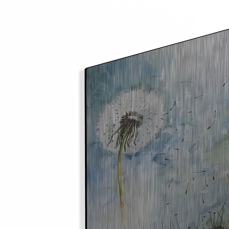 «The Dandelion» par Andreas Magnusson, art mural en métal, H 16 po x l 12 po
