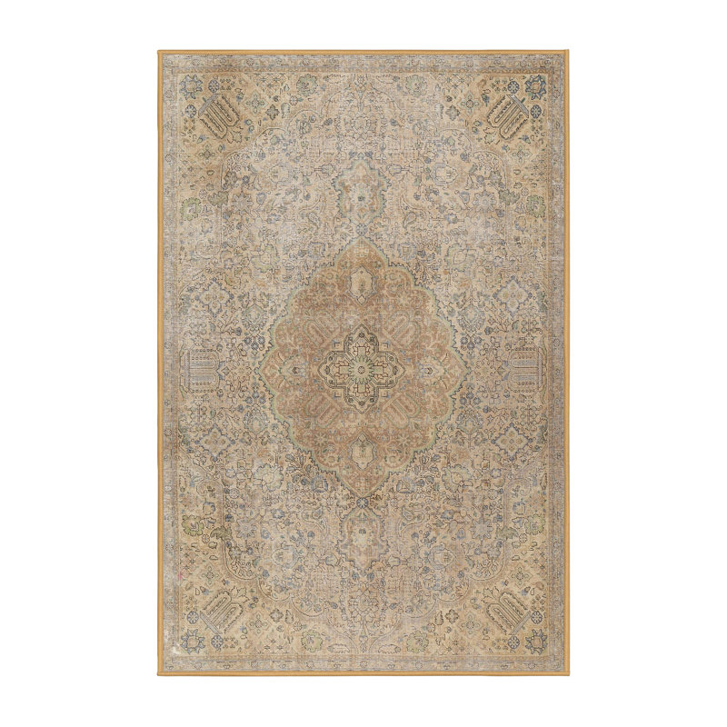 Tapis traditionnel gris / beige Rimma, Rectangle 5 pi x 7 pi