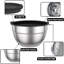 Mixing Bowls With Airtight Lids, 5 Pieces Stainless Steel Metal Nesting Storage Salad Bowls