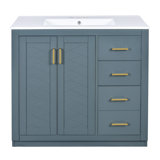 36'' Single Bathroom Vanity With Ceramic Top
