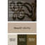 Art mural abstrait en métal beige 47-1412237137