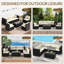 Outdoor Sectional Sofa Set with Thick Cushions-1513852465