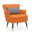 Fauteuil d'appoint rembourré en similicuir Quinterria-87046280