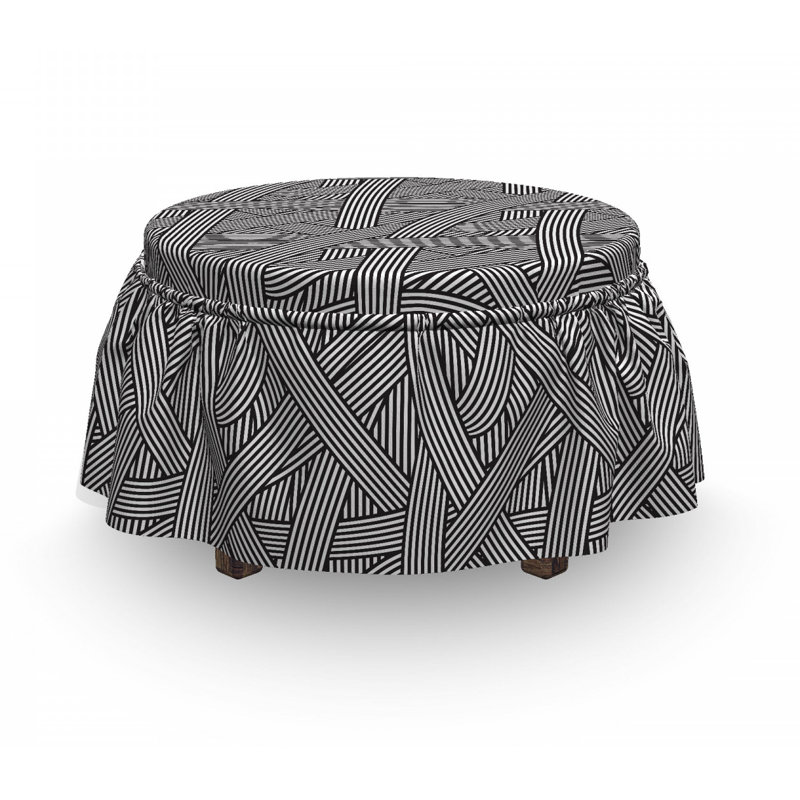 Housse pour repose-pieds interlineed lines