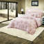 Ensembles de literie à motif floral rose, ensemble d'édredon double en microfibre pour grand lit, maison de campagne