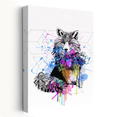 Renard - animaux, pop urbain, surréalisme, renards, art