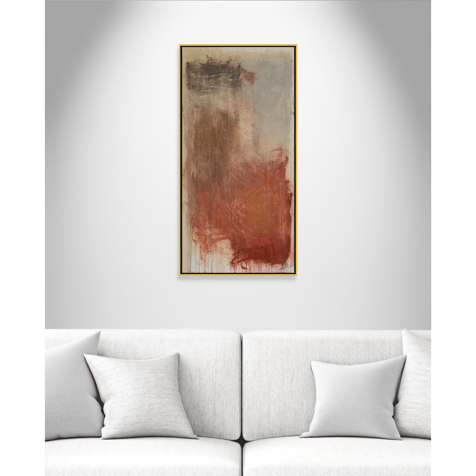 Colin "Autumn Over The Riviera" Print, 49.5" H x 25.5" W, Gold