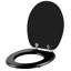 Toilet Seat, Soft-Close Toilet Lid, With Quick Release Function For Easy Cleaning, Easy Assembly, Mdf, Matte Black