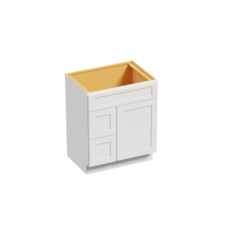 Lotus 30'' Single Bathroom Vanity Base Only with UV Coated and Soft Close Doors