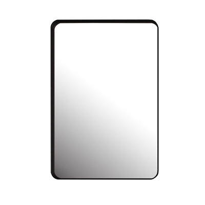Recessed Bathroom Medicine Cabinet: 20x30 Inch Black Metal Framed With Mirror And Adjustable Shelves - , , , Fog, Corrosion, -proof Feature Trait