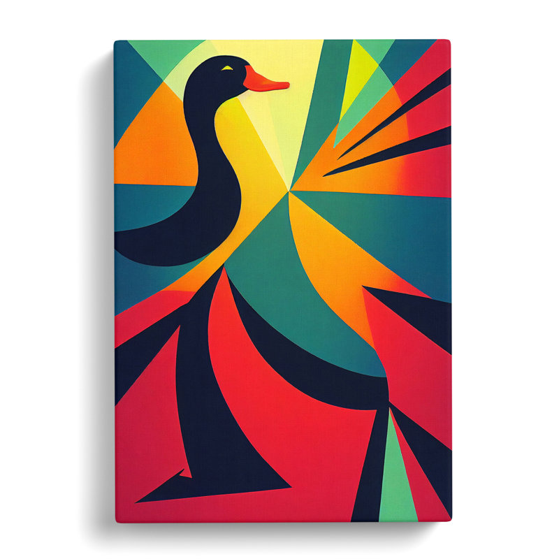 Abstract Duck Vol.1 - Wrapped Canvas, 50cm H x 35cm W x 3cm D