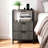 15 Inches Wide Nightstand - 2 Drawers, 1 Shelf, US Power Outlet-1144301067