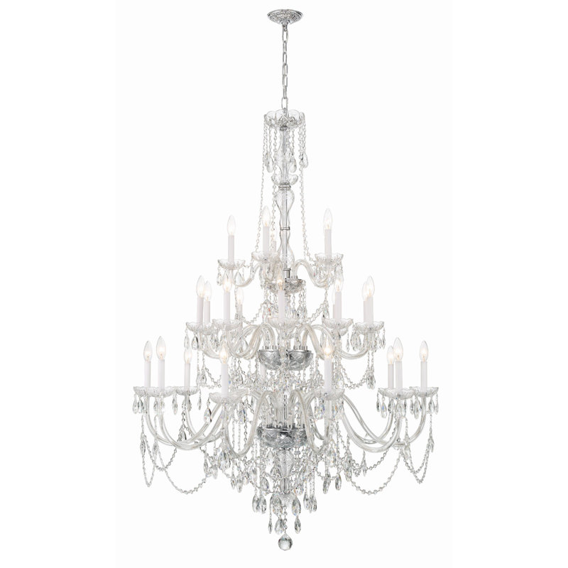 Irl 25 - Light Dimmable Classic / Traditional Chandelier, Chrome
