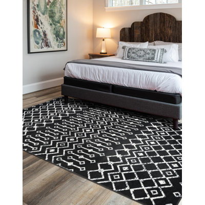 Tapis noir Selim