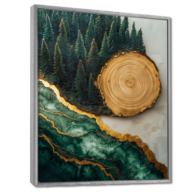 «Getuta Bold Forest Landscape Path Of The Emerald River II», art sur toile, forêt