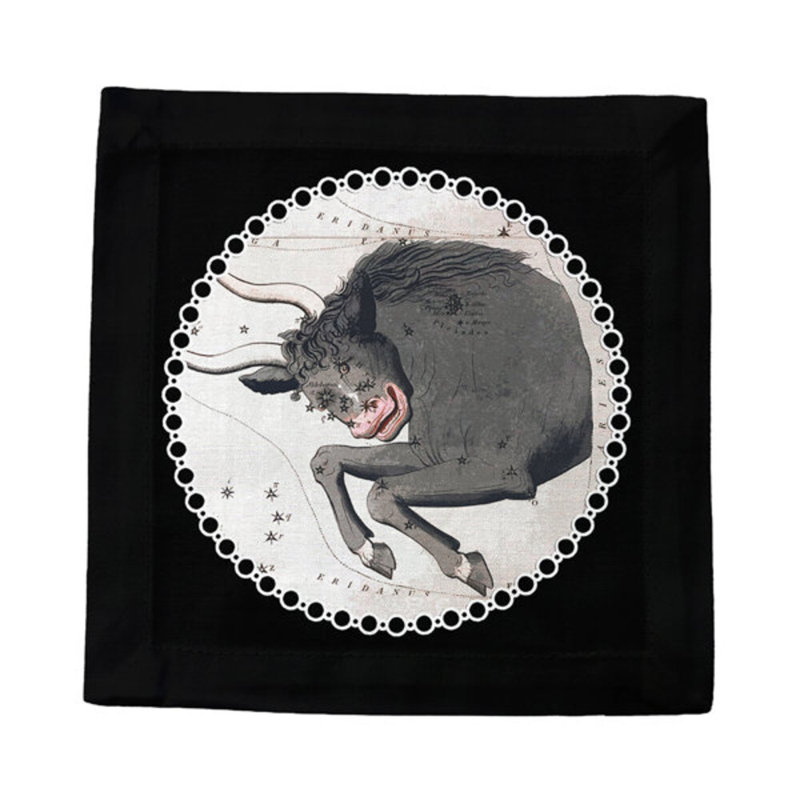 Square Napkins, Black