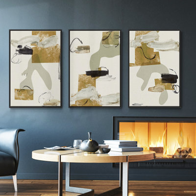Garden Gems X, ensemble de 3 pièces encadrées sur toile