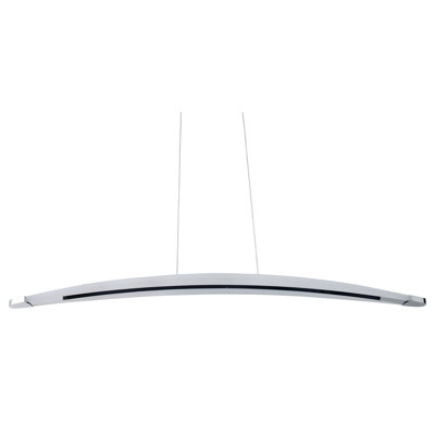 Mireille 1 - Light Matt Brushed Nickel LED Kitchen Island Pendant