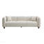 87 po Canapé 3 places rembourré en chenille beige