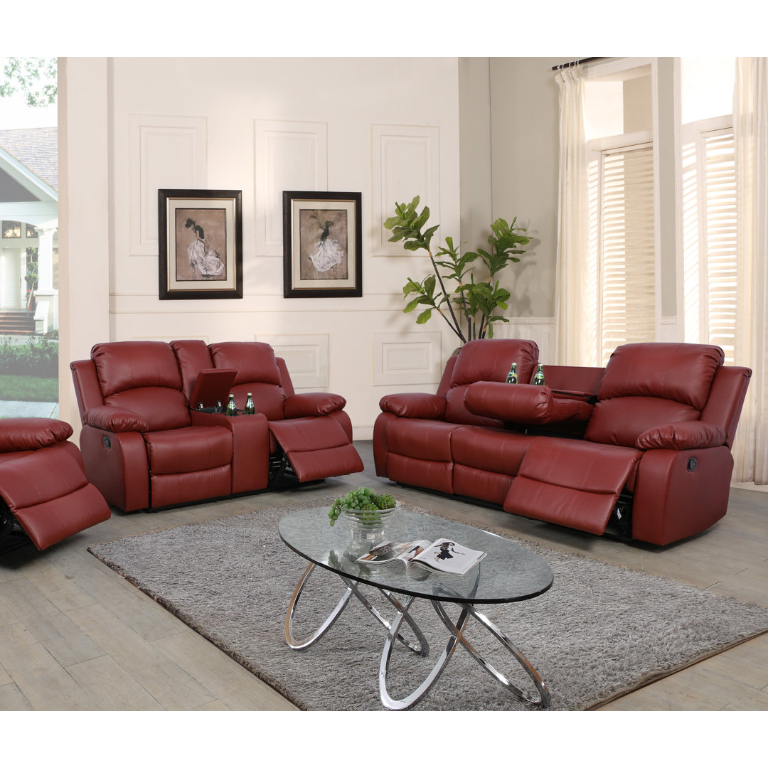 Mimbres Valley 2 - Piece Faux Leather Living Room Set Red Barrel Studio® Body 