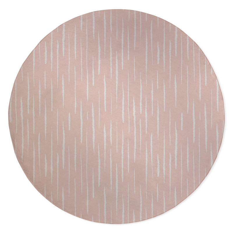 Lak Non-Slip Outdoor Rug, Rond 5 pi