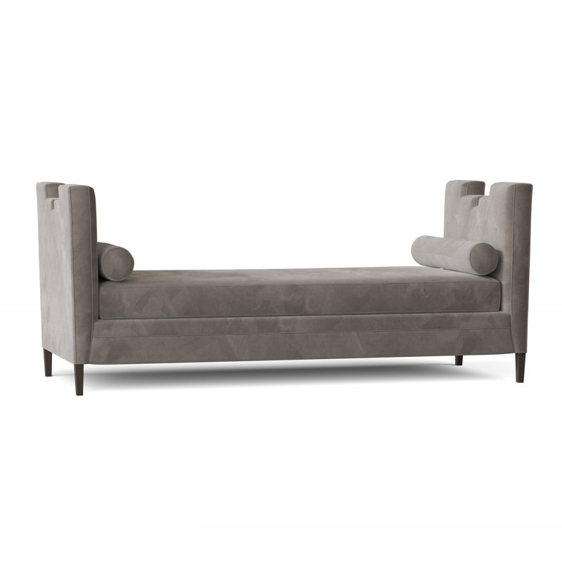 Banc rembourré Ida, Granite Bella, Brun acajou