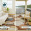 Tapis géométrique intérieur / extérieur lavable à la machine Chantille ACN2977-355128213-355128214