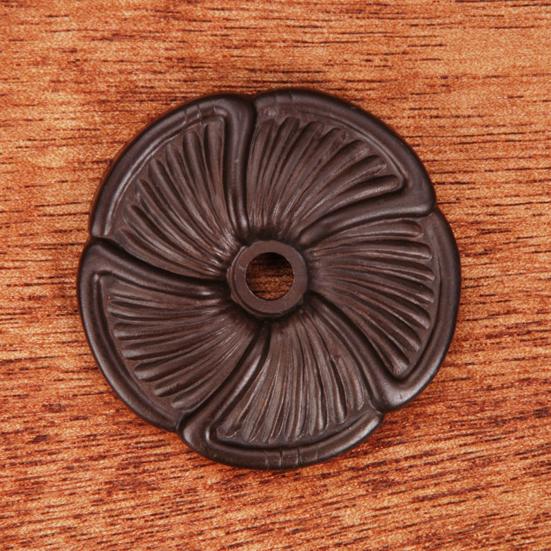 Plaque arrière à poignée marguerite série BP, Bronze huilé