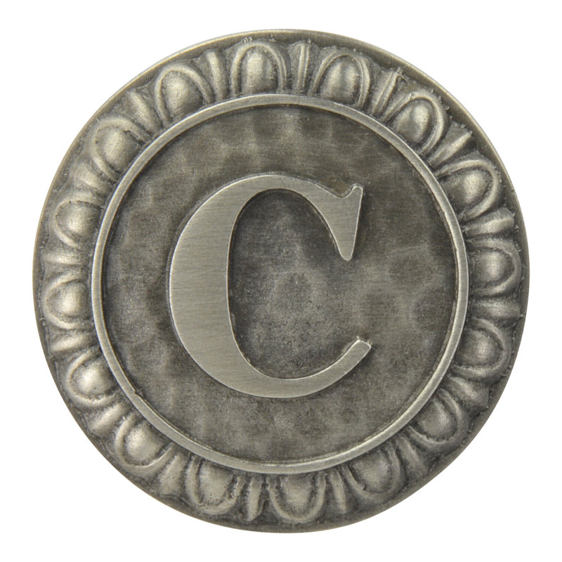 Jewel Mushroom Knob, Antique Pewter