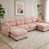 Rose + 4 sièges + 2 chaises sélectionné