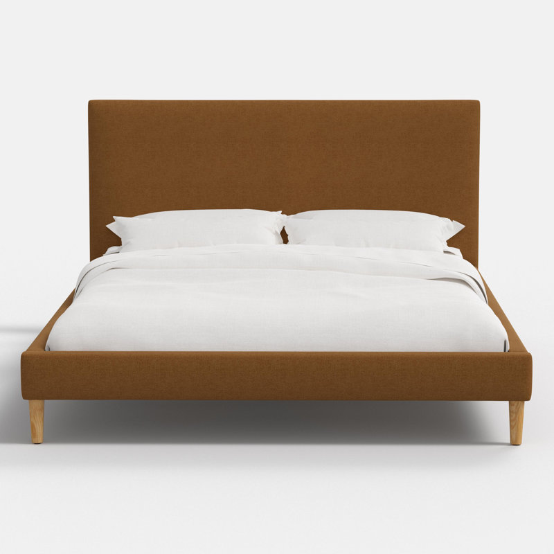 Lit plateforme Heylen Avery en ambre Zuma, Grand, Brun
