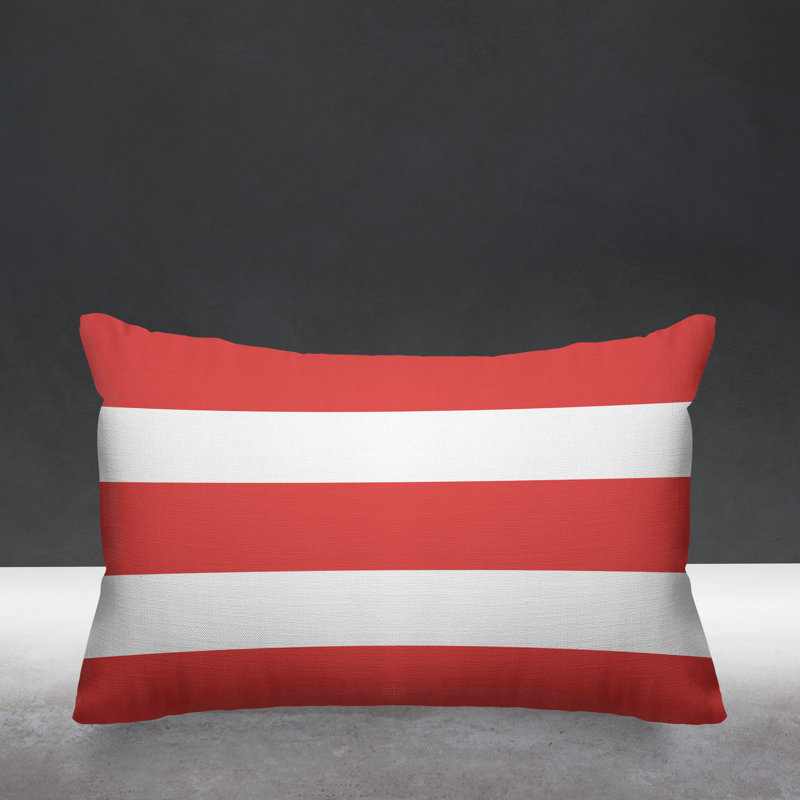 Coussin décoratif intérieur / extérieur Kyson, Corail