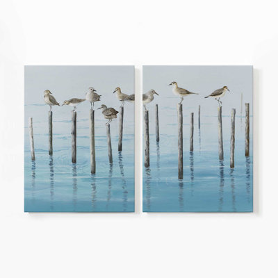 Noonday Escapade | Impression sur toile 2 panneaux
