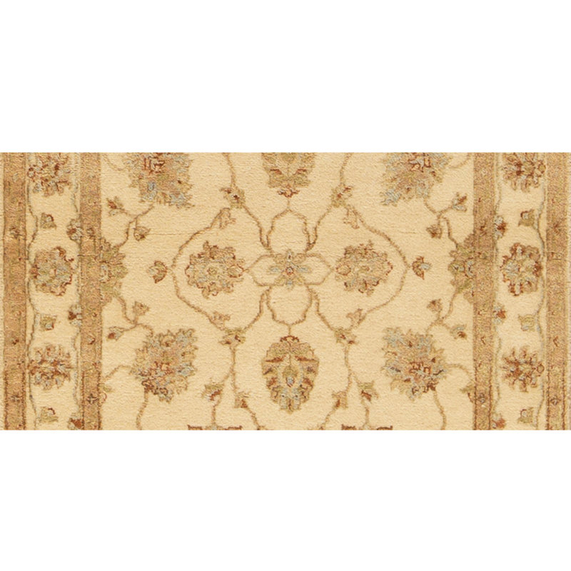 Hand Knotted Wool Area Rug in Beige