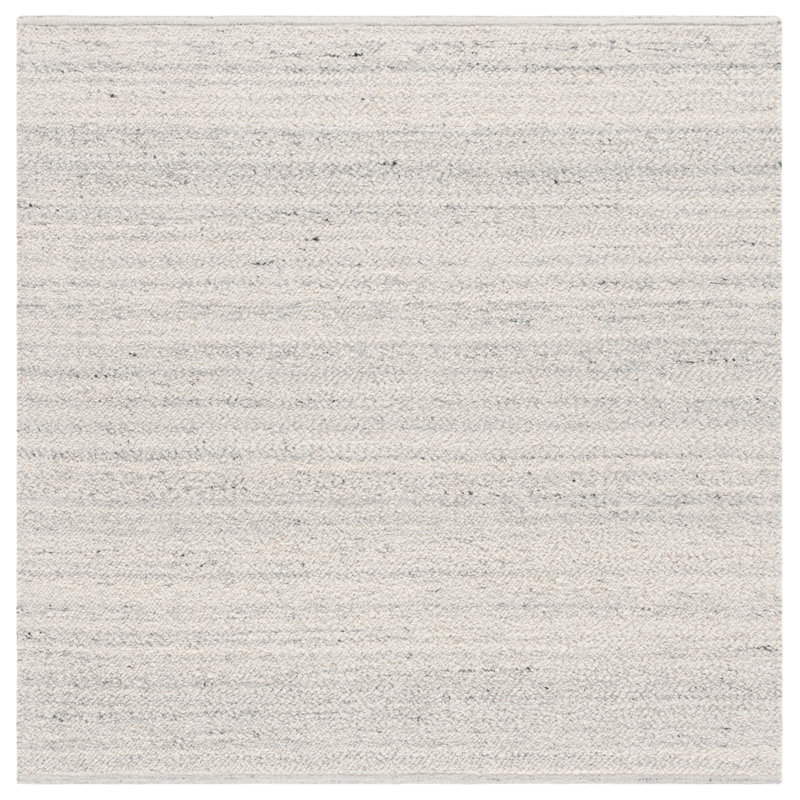 Ezzie Natura Handwoven Wool Rug, Square 6'