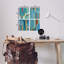  "Blue Wavy Arch Shapes", art mural par Pippin Schupbach