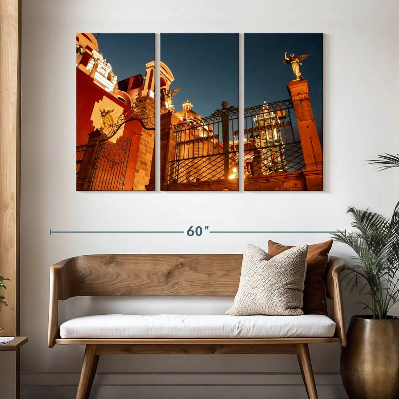 Puebla Cathedral Gate, 32" H x 50" W