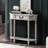Retro Gray Solid Wood Rectangular Entryway Cabinet-1557856517