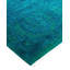 Tapis bleu / vert Overdyed One-of-a-Kind 4 pi 2 po x 6 pi 1 po