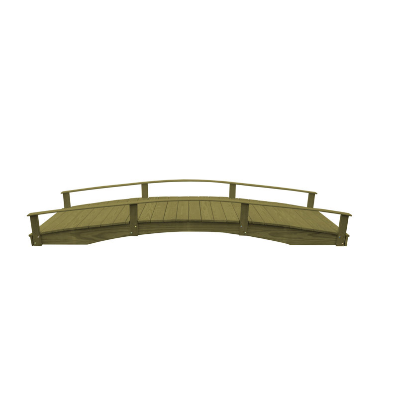 Pont de jardin, H 22 po x l 142 po x P 38 po, Tilleul