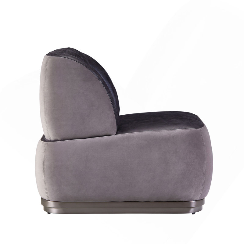 Fauteuil d'appoint antique ardoise et gris