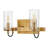 Ryden 2-Light Bath Vanity Fixture with Clear Cylindrical Shades-1197404375