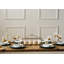 Mahoney Piece Porcelain China Dinnerware Set - Service for 4