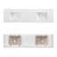 Comptoir de meuble-lavabo double rectangulaire 72 po Quartz Stone